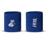 Muñequera Corta Algodón Pro Terry Interior Tilki Azul/Blanca