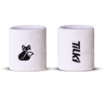 Muñequera Corta Algodón Pro Terry Interior Tilki Blanca/Negra