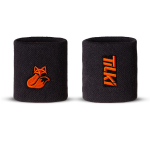 Muñequera Corta Algodón Pro Terry Interior Tilki Gris/Naranja