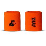 Muñequera Corta Algodón Pro Terry Interior Tilki Naranja/Negra