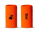 Muñequera Larga Algodón Basic Terry Tilki Naranja/Negro