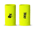 Muñequera Larga Algodón Basic Terry Tilki Amarillo Fluor/Negro