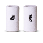 Muñequera Larga Algodón Basic Terry Tilki Blanca/Negra