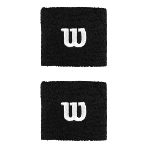 Muñequera Corta Wristband Negro x2