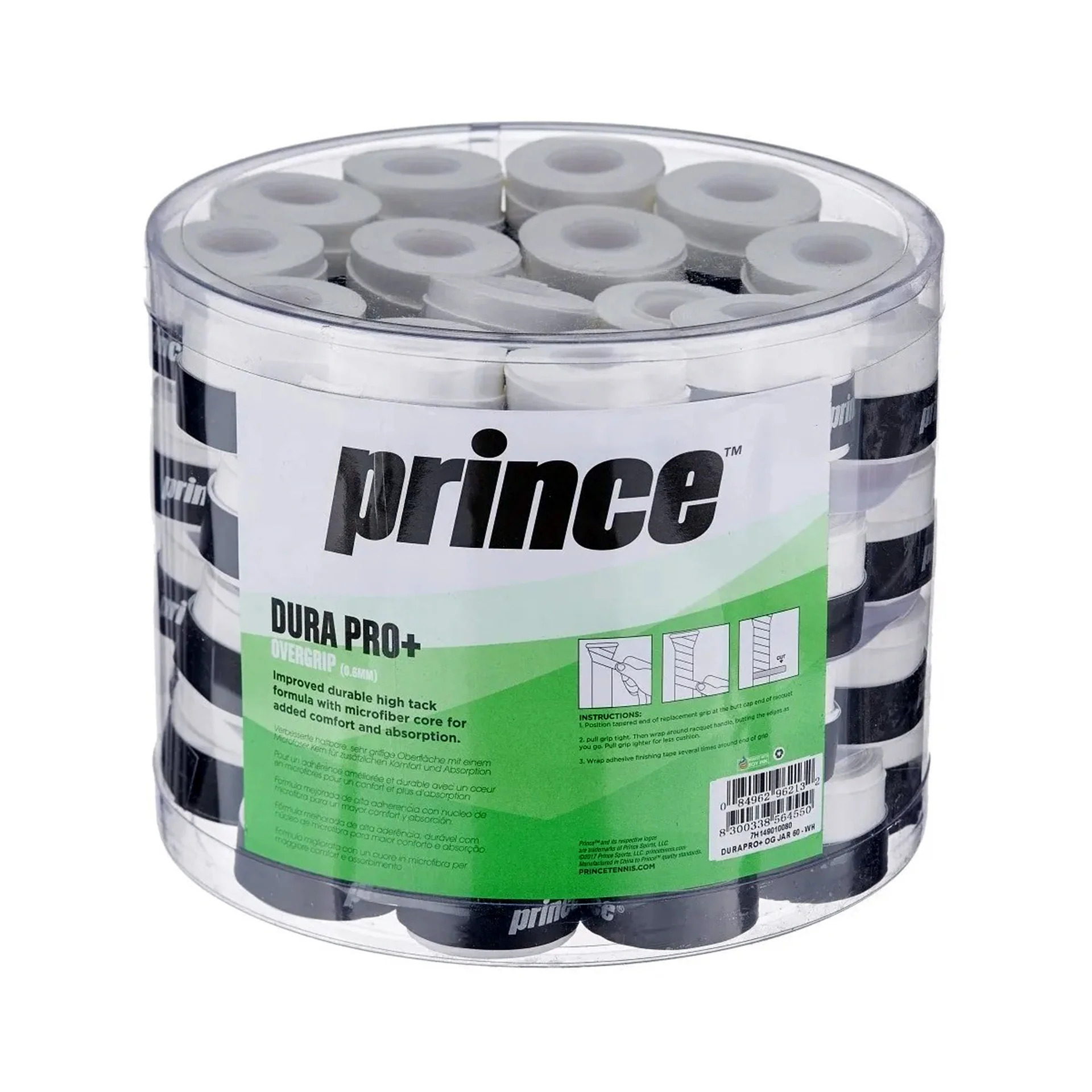 11239 Overgrip Prince Durapro+ x60 Blanco - Imagen 1