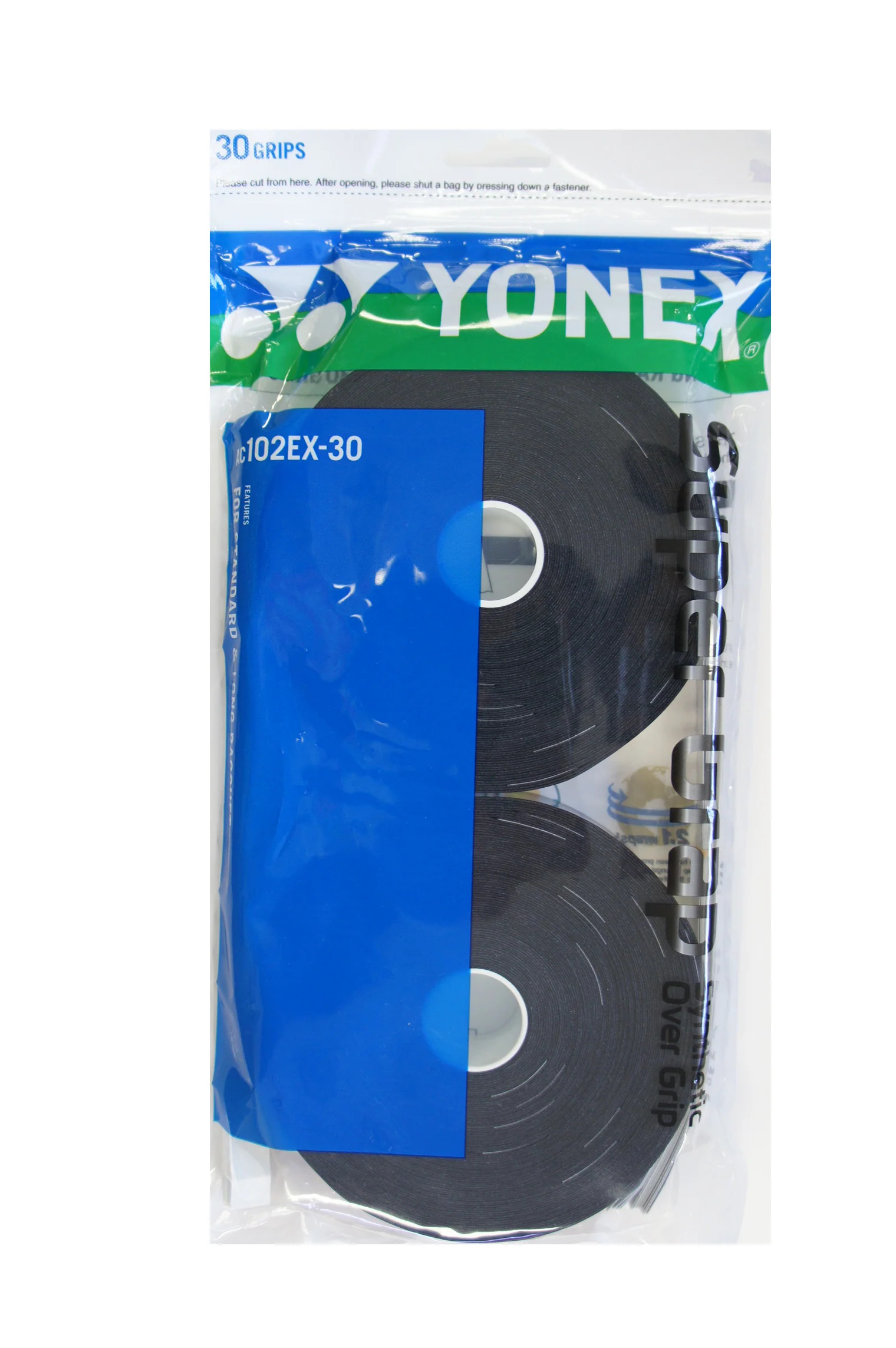 2087 Overgrip Yonex Super Grap x30 Negro - Imagen 1