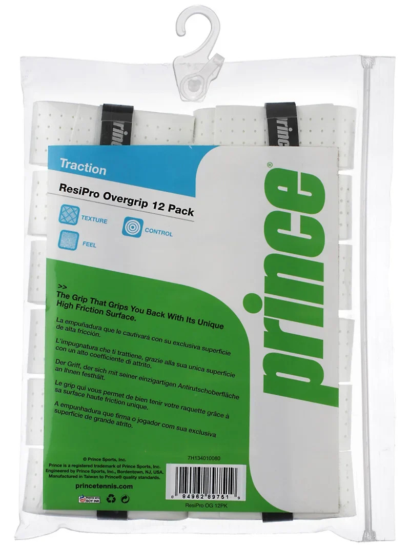 JPG Overgrip Prince Respiro Pack x12 Blanco - Imagen 1