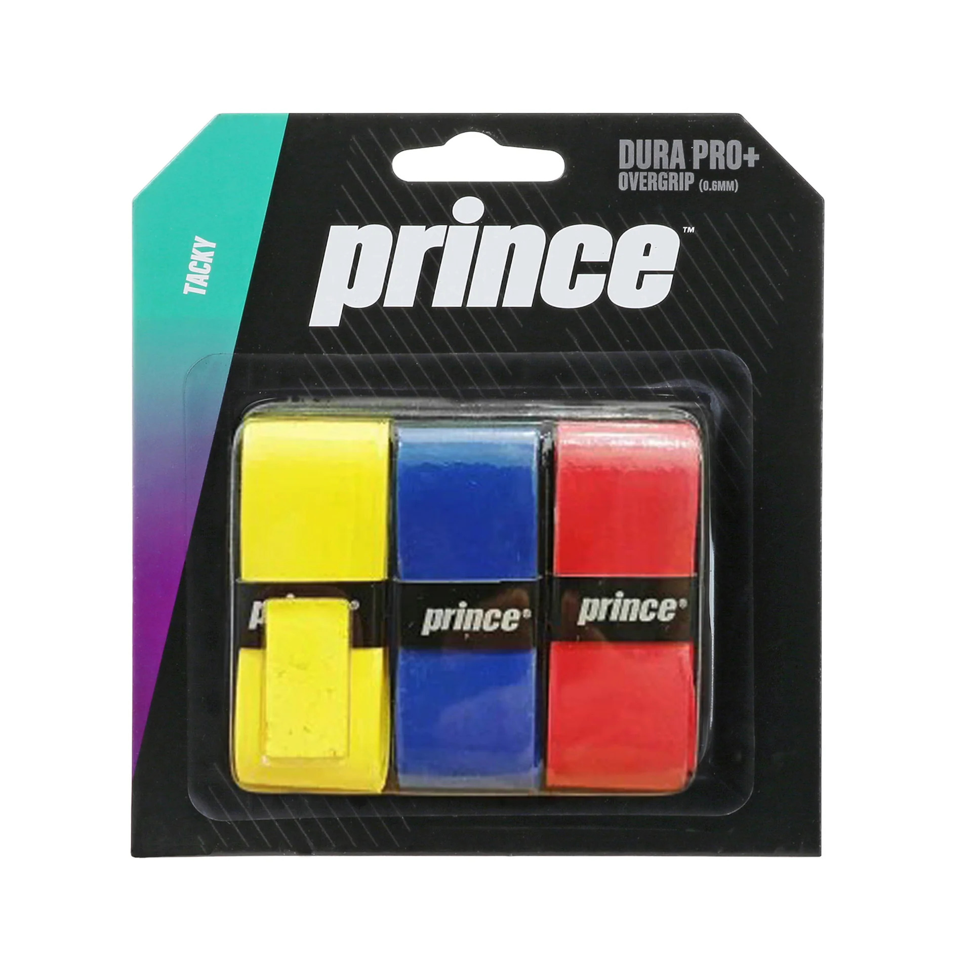 PR7H148005ANC_-_Overgrip_DURA_PRO_multicolor Overgrip Prince Durapro+ Rojo/Amarillo/Azul - Imagen 1