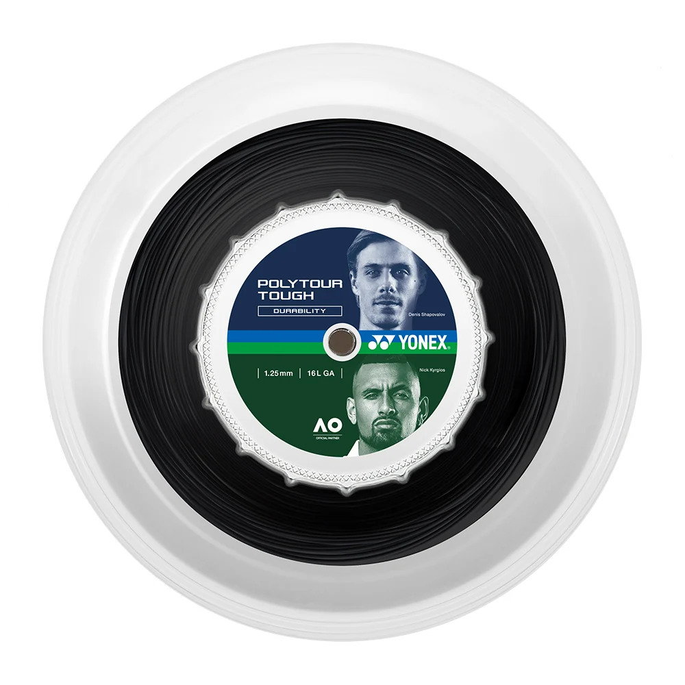 Rollo_Polytour_Tough_1.25_Negro Rollo Cuerda Tenis Poly Tour Tough 1.25/16 Negro - Imagen 1