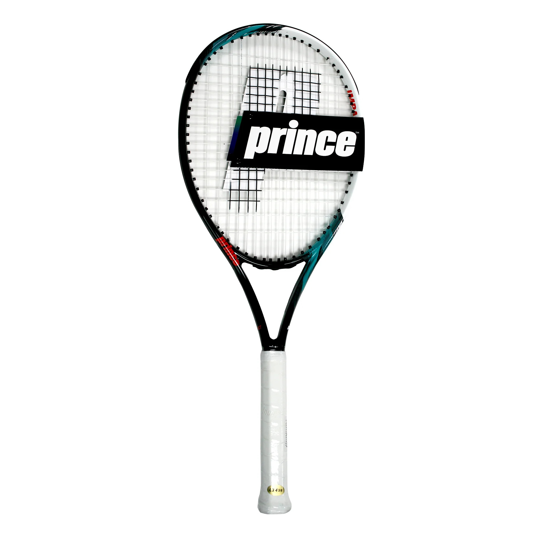 prince_impact104_01 Raqueta de Tenis Impact 104 G 3/8 BK/WH 100%C Prince - Imagen 1